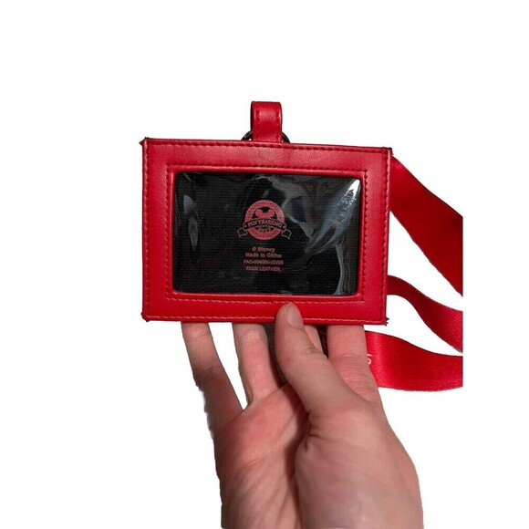 2023 Disney Parks Minnie Mouse Bows Allover ID Card Holder & Lanyard - Picture 2 of 5